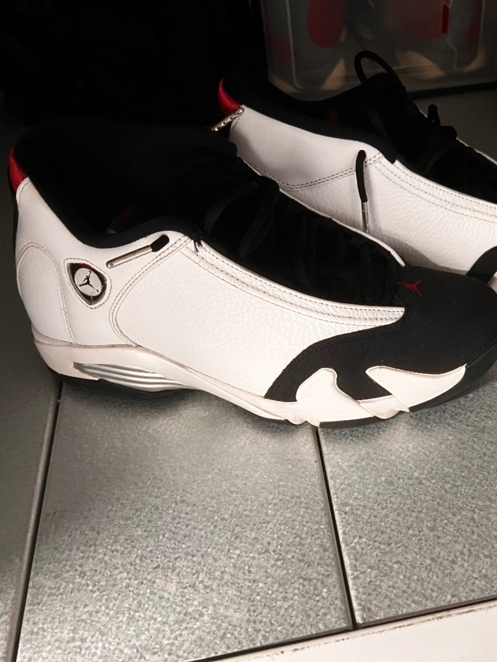 Jordan 14 WHITE/BLACK/ RED